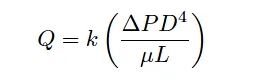 Laminar-flow-meter-equation